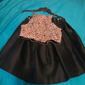 2 piece homecoming dress set